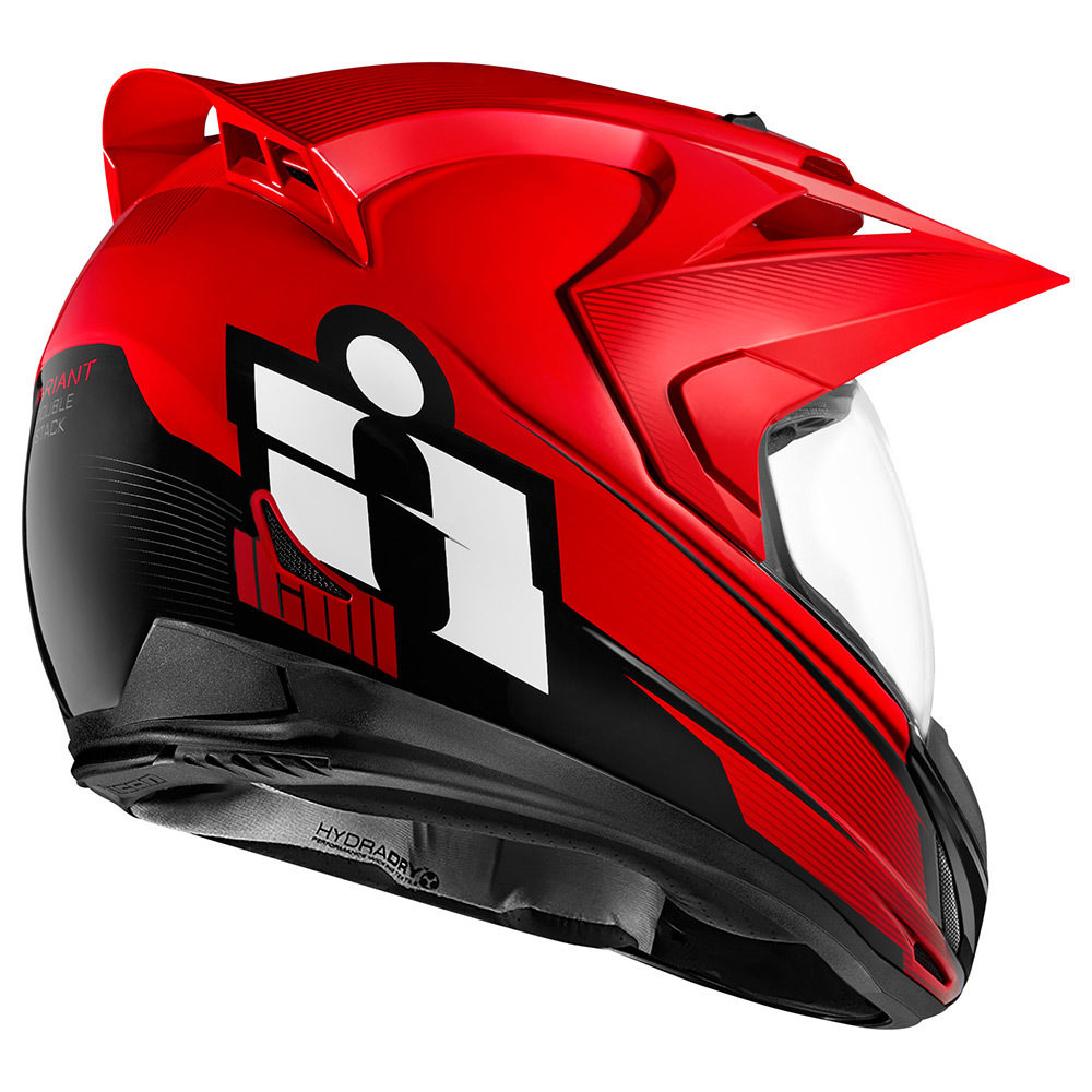 Casco Multiproposito ICON VARIANT Double Stack Red