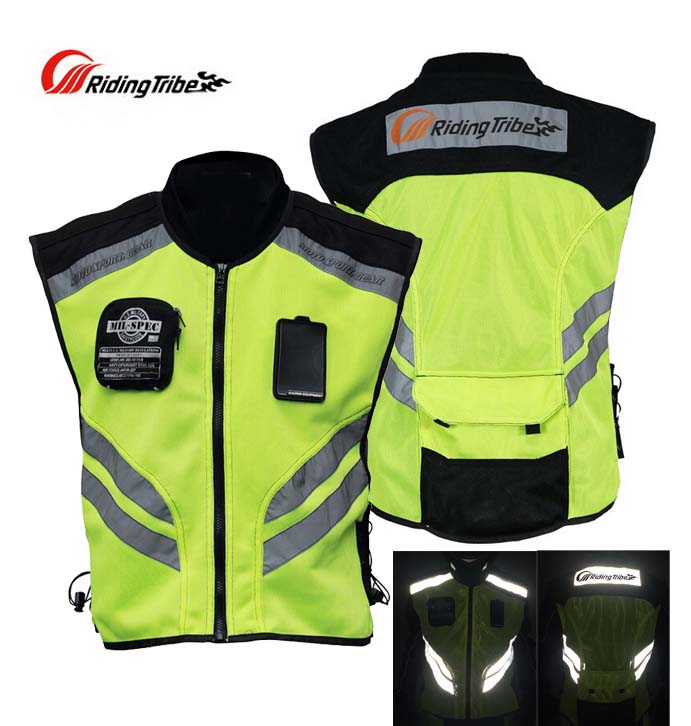 Chaleco Moto / Ciclistas Alta Visibilidad Verde Fluor - Adrian Store