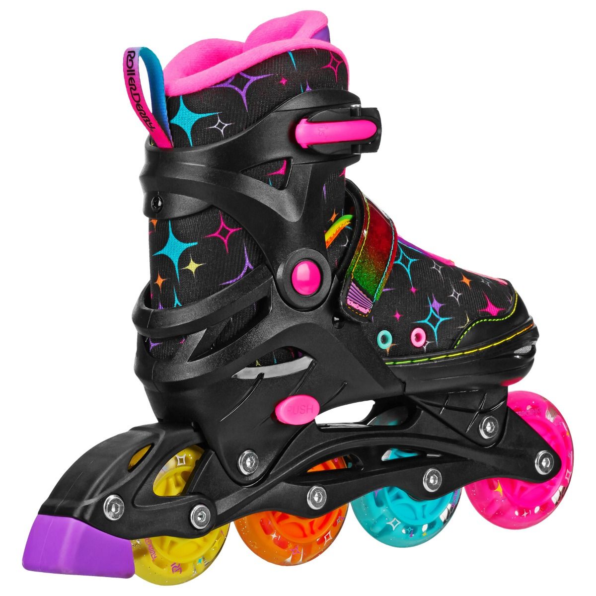 PATINES ROLLER DERBY LIGHTED STRYDE GIRLS BLACK