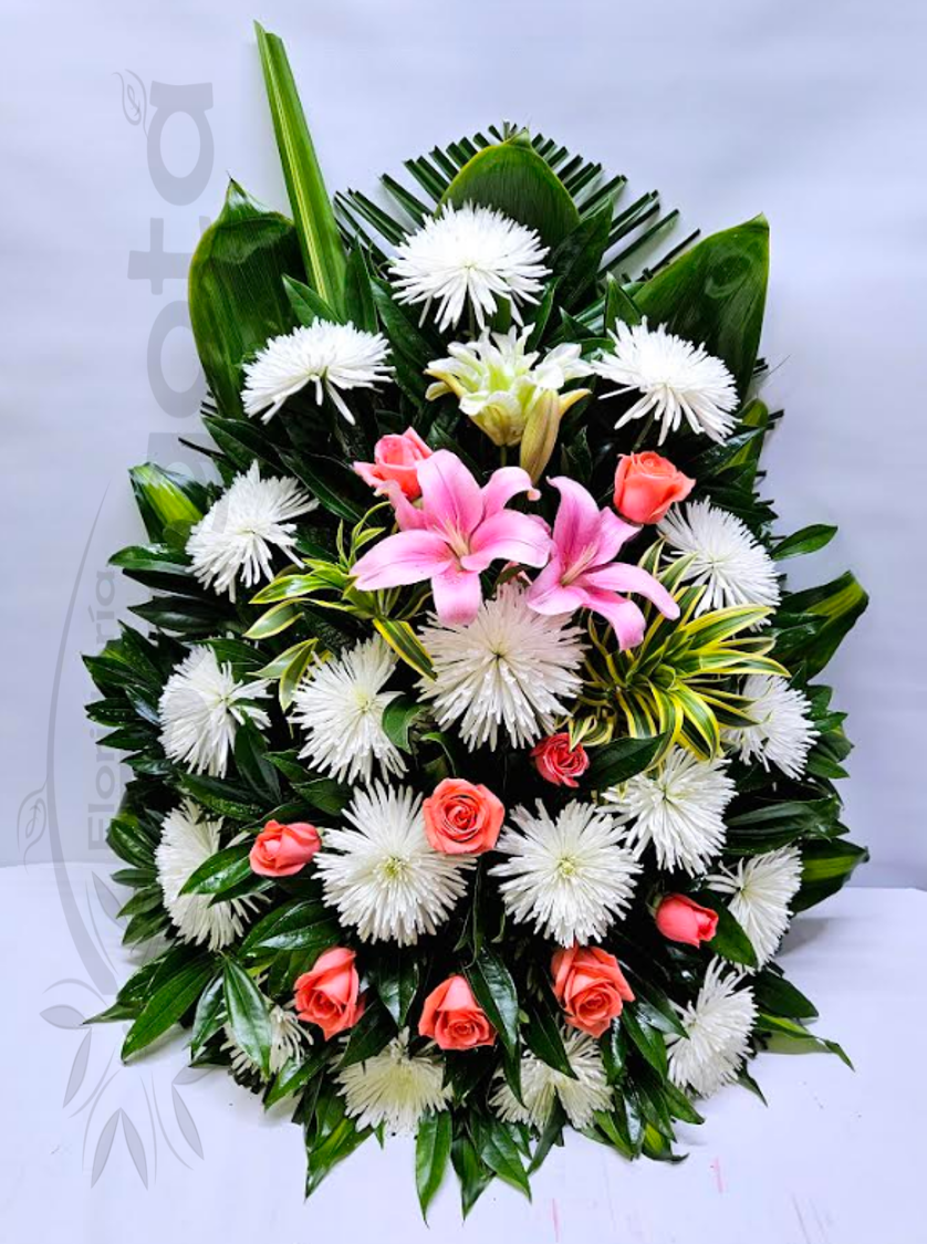 Ramo de condolencia rosas