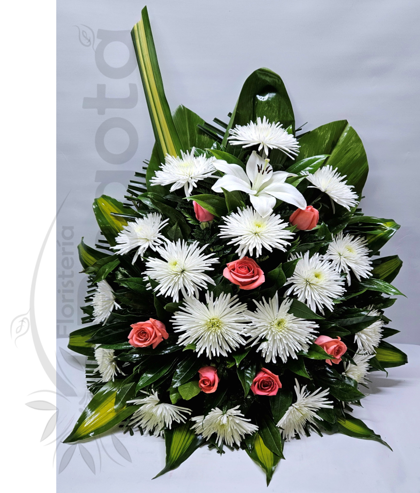 Ramo de condolencia rosas